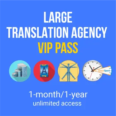 Large Translation Agency VIP Pass (25 users)